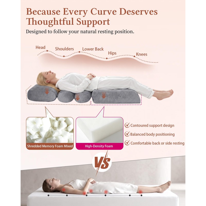 BBL Bed After Surgery for Sleeping, Ergonomic Recovery Mattress with