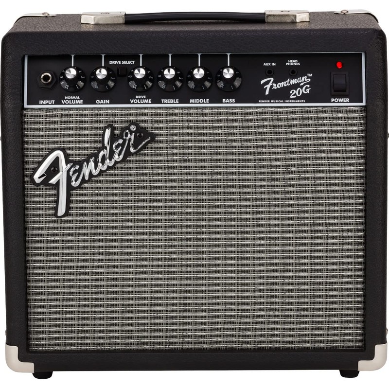 Fender Frontman 20G Guitar Combo Amplifier - Black Bundle with