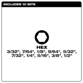 Electrician's SAE Folding Hex Key Set (11-Piece)