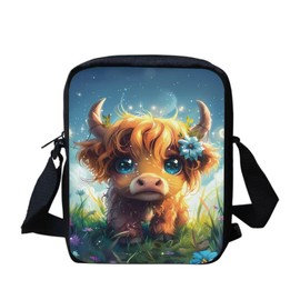 chaqlin Kawai Cow Design Crossbody Bags Women Mini Purse Small Messenger Tote Bags Kids Girls Sling Satchel Shoulder Handbag Woman Crossbody Purse