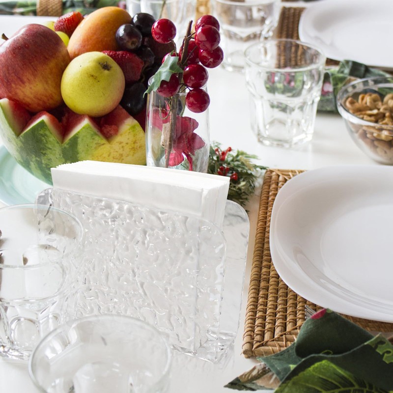 LELE LIFE Acrylic Napkin Holder for Table, Crystal Clear Cocktail