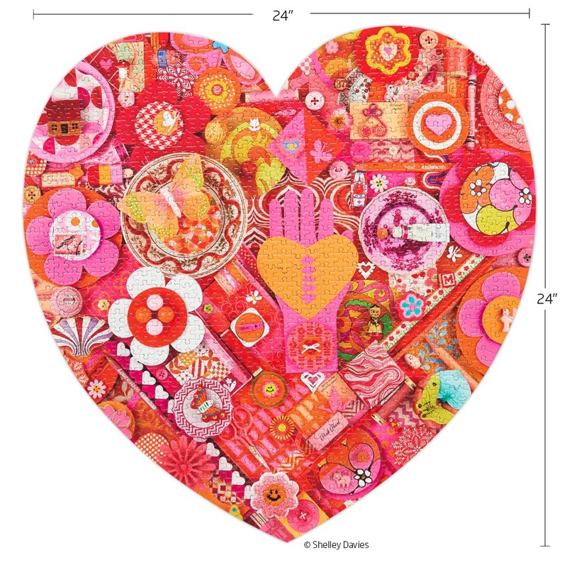 Heart Collage 1000 Piece Puzzle