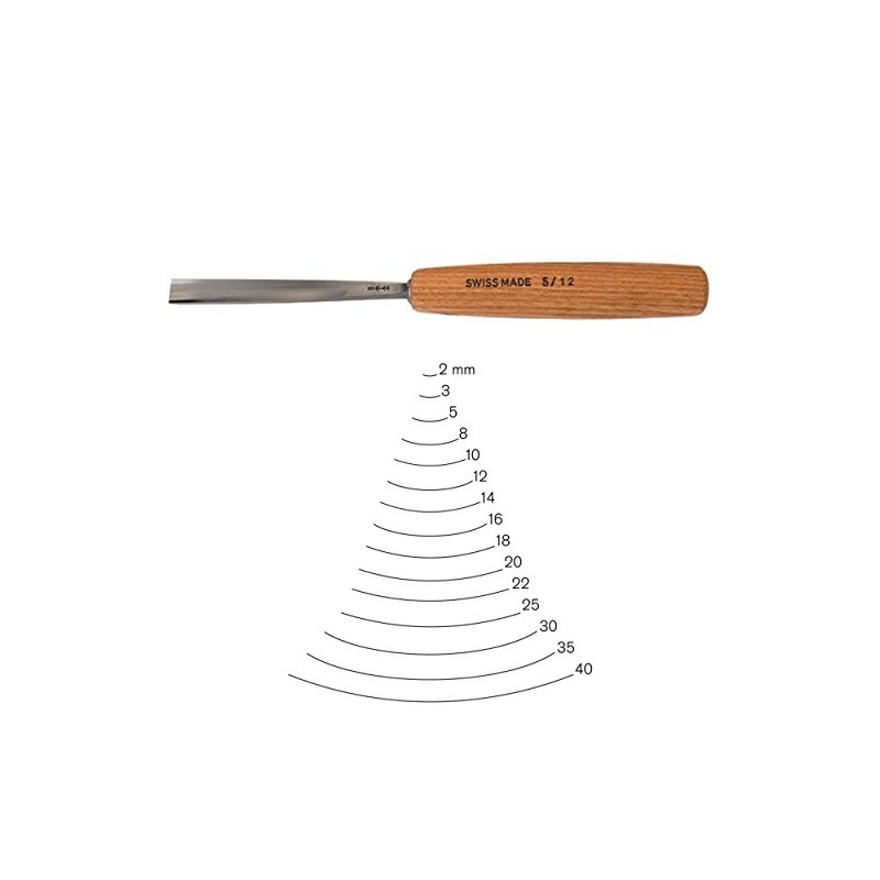 PFEIL "Swiss Made" 3mm, Gouge, #5 Sweep
