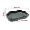 VGOL Reptiles Water Tray Tortoise Feeder Lizard Water Dish Resin