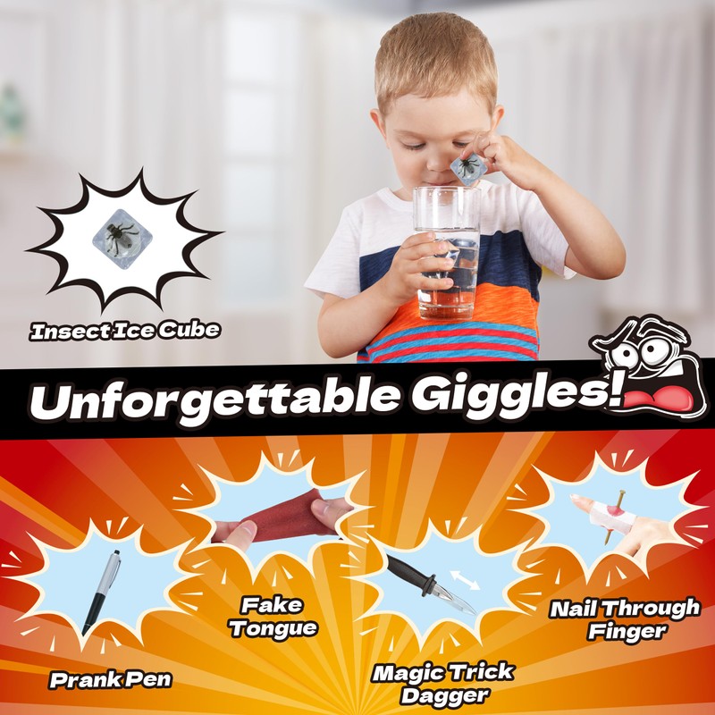wookidel Prank kit, 25 PCS Prank Stuff, Pranks for Kids