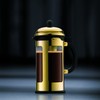 Bodum New Chambord Kaffeebereiter 8 Tassen, Chrom, Gold, 1 Litre