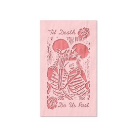 Stencil Stop Til Death Do Us Part Skeleton Stencil - Reusable for DIY Projects, Painting, Drawing, Crafts - 14 Mil Mylar Plastic (12.5 x 24 inches)