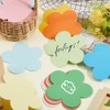 SOFPLATE Set of 8, 72 Pieces, 6 Inch Flower Paper