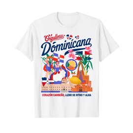 Dominican Republic Flag Costume Idea for Women Dominicana T-Shirt