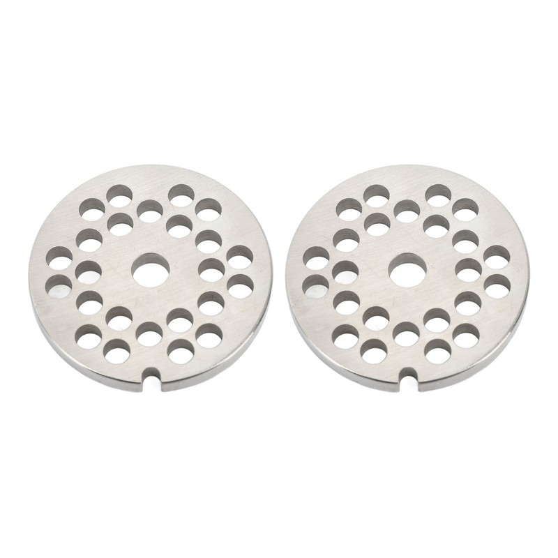 2pcs Meat Grinder Plate Disc Blade Sharpness Blade Rustproof Reusable