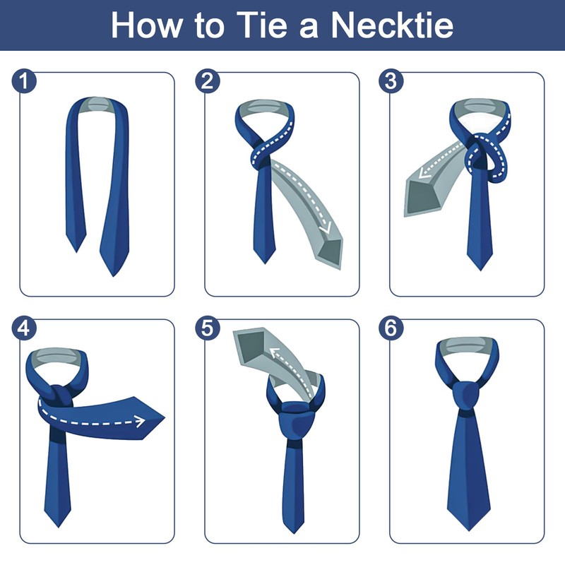 GlasFlength Tie with Pocket Square Set of 4, Bow Tie