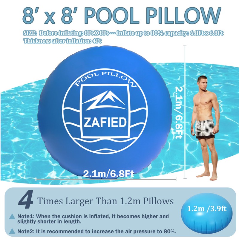 8' x 8' Air Pool Pillow for Above Ground Swimming
