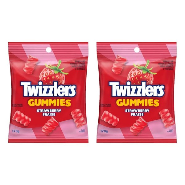 Twizlrs Strawberry Gummies – 2 Pack (170g / 6oz Each)