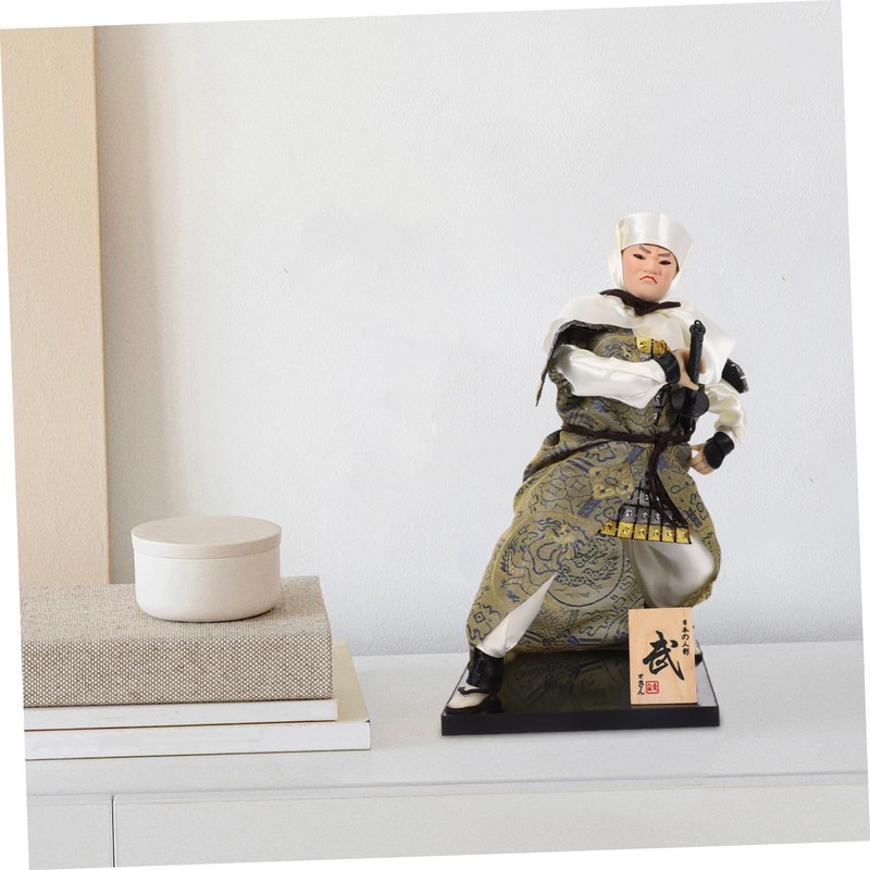 Kisangel Japanese Samurai Doll Decoration Traditional Figure Lightweight and Home