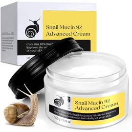 HUYEHF-Crema reparadora de caracol, suero reparador de mucina de caracol al 92%, crema hidratante facial con mucina de caracol y colágeno, crema hidratante facial diaria con caracol
