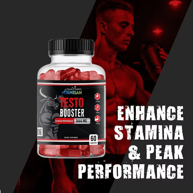 Testo Booster Supplement for Men 60 Caps | Vitality, Stamina,
