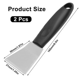 OSVJE 2 Pack Professional 3D Printer Tool, Upgraded Stainless Steel 3D Printer Scraper Paint Remover, Comfortable Grip Spatula for 3D Printing Resin Removal/Model Stripping
