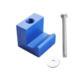 DEWHEL Tool Box Tie Downs Aluminum J Clamps Crossover Toolbox Pickup Pair Universal Fit (2 PCS, Blue)