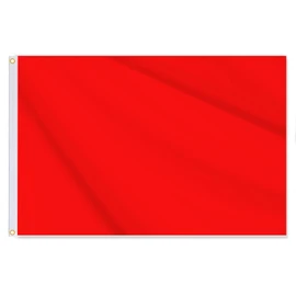 12x18 Inch Red Nautical Flag,1x1.5 FT Red Blank Flag,Small Size Digitial Double-Printed Durable 150D Thick Polyester Decorations with 2 Brass Grommet