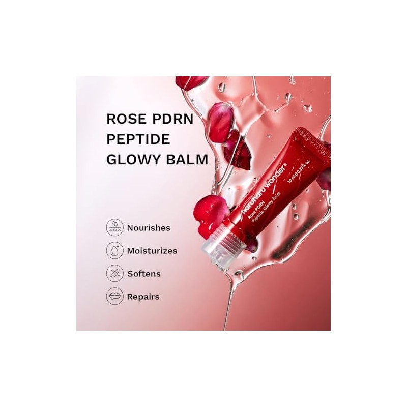 haruharu wonder Rose PDRN Peptide Glowy Balm, Instant Moisture, Repairs