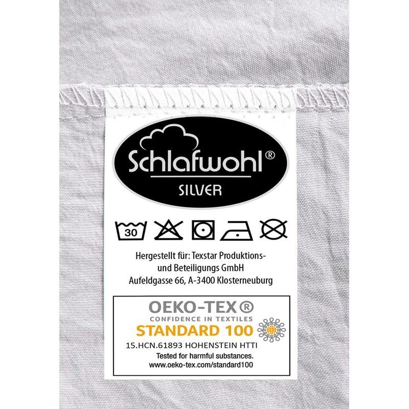 SCHLAFWOHL SILVER • Enzyme Bed Linen 135 x 200 cm