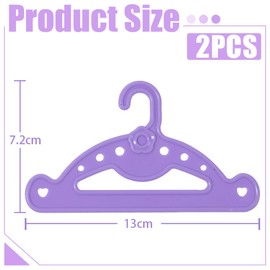 GXGM 5 Pcs 17 Inch Colorful Doll Clothes Hangers, bronze