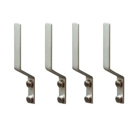 Rddconkit 4 Pcs Aluminum Shoes Hooks, Door Wall Mounted Shoes Rack Shelf Organizer for Door Hanging Shoes