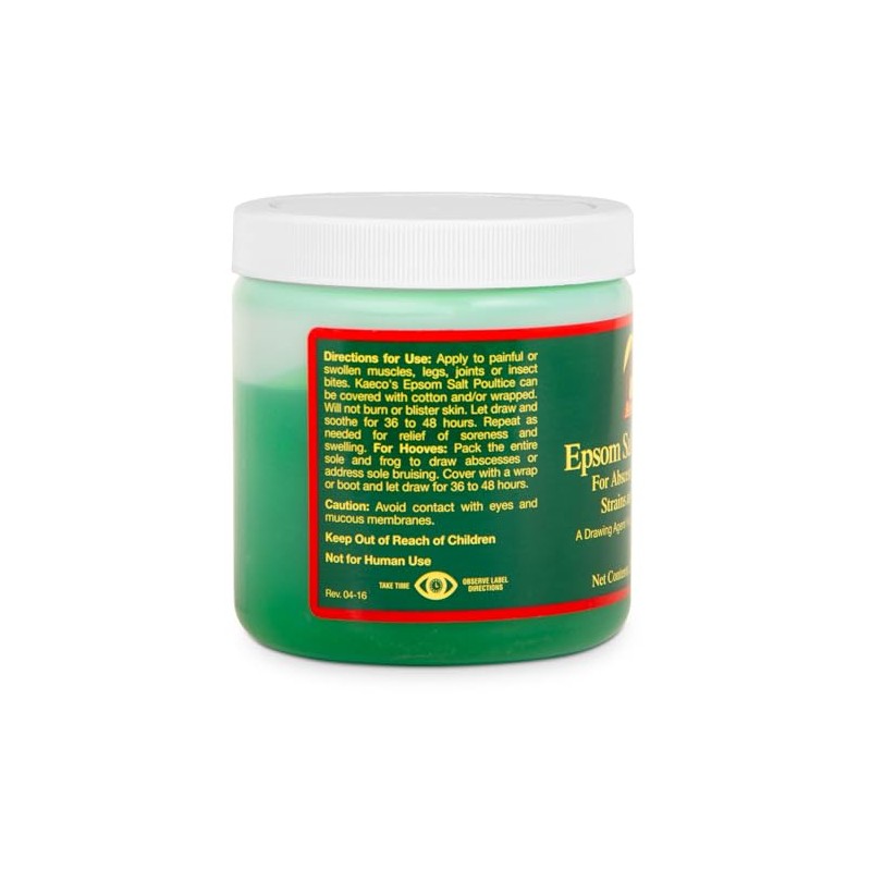 Gel Terapéutico para Caballos - Poultice de Sales de Epsom