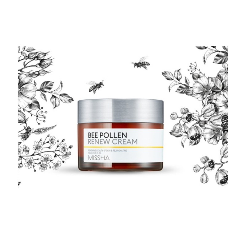 미샤 비폴렌 리뉴 크림, 50ml, 1개 Missha Bee Pollen Renew