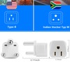 2 Pack South Africa Plug Adapter Type M Adapter for