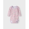 NAME IT Girl Romper 3 Pack, Pastel Lilac