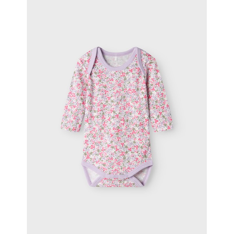 NAME IT Girl Romper 3 Pack, Pastel Lilac