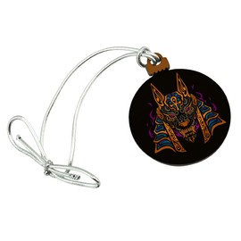 GRAPHICS & MORE Anubis Egyptian Jackal God of Death Mini Small Tiny Wood Christmas Tree Holiday Ornament