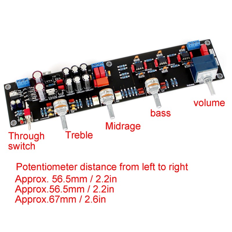Tone Board Luxury Preamplifier Black Control Module Industrial Accessories A8