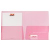 JAM Paper Plastic Regular Weight Two Pocket Presentation Folder -