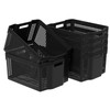Yesdate Stackable Woven Plastic Storage Baskets, 6 Pack Container Tote