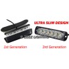 ZEEZ 2X White&Amber 6 LED Emergency Hazard Warning Caution Beacon