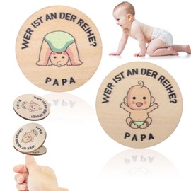 Gifts for Birth, New Dad Mum Gifts Decision Coin, Guardian Angel Decision Coin, Gift Idea for Expectant Mothers, Christening Gifts for Boys, Christening Gifts for Girls (2 Pieces)