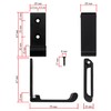 Fuxxer® 5 x Folding Multi-Purpose Hooks, Wardrobe Hooks, 75 x