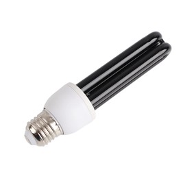 Bombilla LED UV Negra, Luz Negra Fluorescente Ultravioleta UV E27, Bombilla UV Brillante Bombilla CFL, Lámpara Germicida para Bar de Discoteca Luz para Matar Plagas para Fiestas,