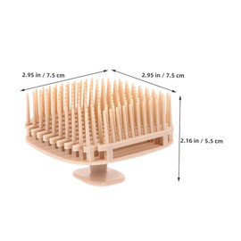 Healeved 2Pcs Scalp Massager Shampoo Brush Ergonomic Design for Hair Growth Scalp Care Soft Bristles Exfoliating Shower Scrubber for Deep Cleaning Relaxation