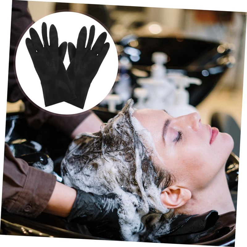 FOMIYES 3sets Barber Hair Dye Gloves Non-slip Hand Protectors for