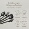 over&back 20pc Modern Flatware Cutlery Set - Comes with 4
