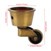 BQLZR Vintage Round Cup Casters for 32mm Dia Legs 360