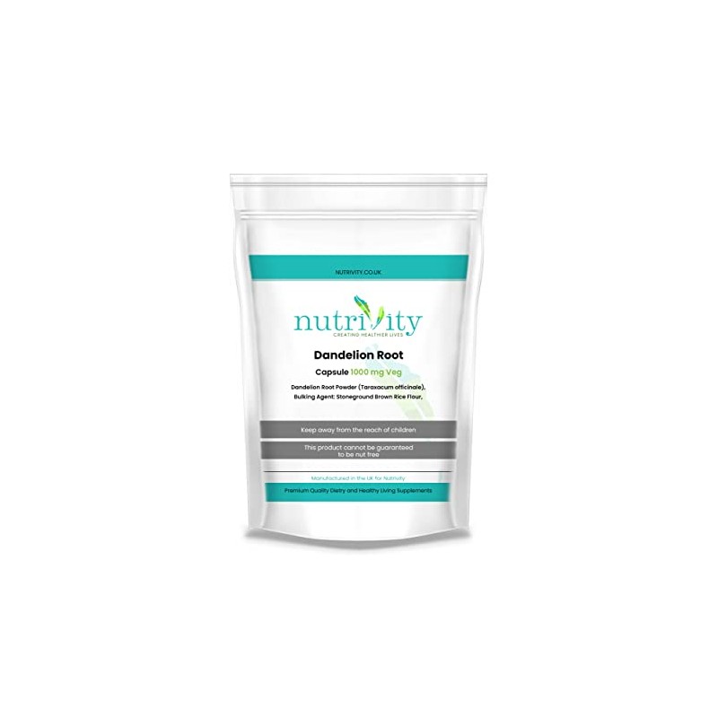 Dandelion Root 1000mg Capsules | Vitamin Rich | 1 Months
