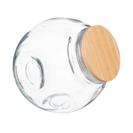 Glass Candy Jar Wooden Lid 1.5 L 5 five simply smart