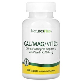 NaturesPlus Calcium Magnesium Vitamin D3 with Vitamin K2, 90 tablets, NaturesPlus Calcium Magnesium Vitamin D3 with Vitamin K2, 1 piece / NaturesPlus 비타민K2 함유 칼슘마그네슘비타민D3 90정, NaturesPlus비타민K2함유칼슘마그네슘비타민D39, 1개