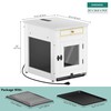 DWVO Dog Kennel Furniture with Dual USB Charger, Dog Crate