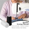 8 Pcs Black & White Sewing Thread, 40S/2 3000 Yard