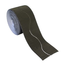 Bright Ideas Corrugated Border Roll for School Displays, Black, 10cm x 7.5m. BI7890.